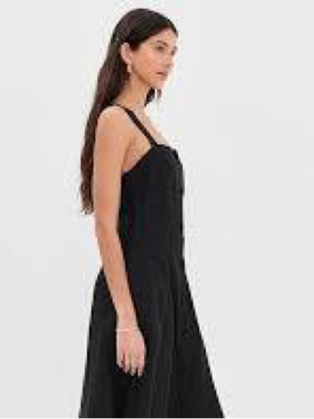 DL1961 Danika Linen Midi Dress - Black